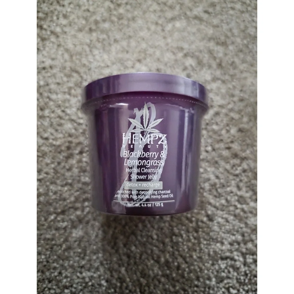 Hempz‎ Blackberry & Lemongrass Herbal Cleansing Shower Jelly, 4 oz Hemp Seed Oil